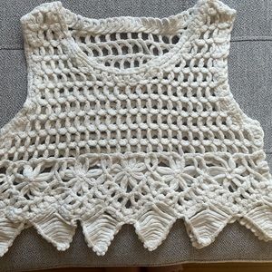 Vintage knit vest tops